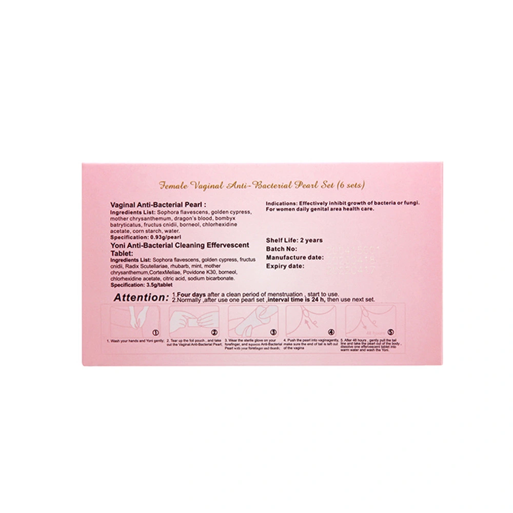 Hot Selling Private Label Herbal Vaginal Clean Point Tampon Pearls