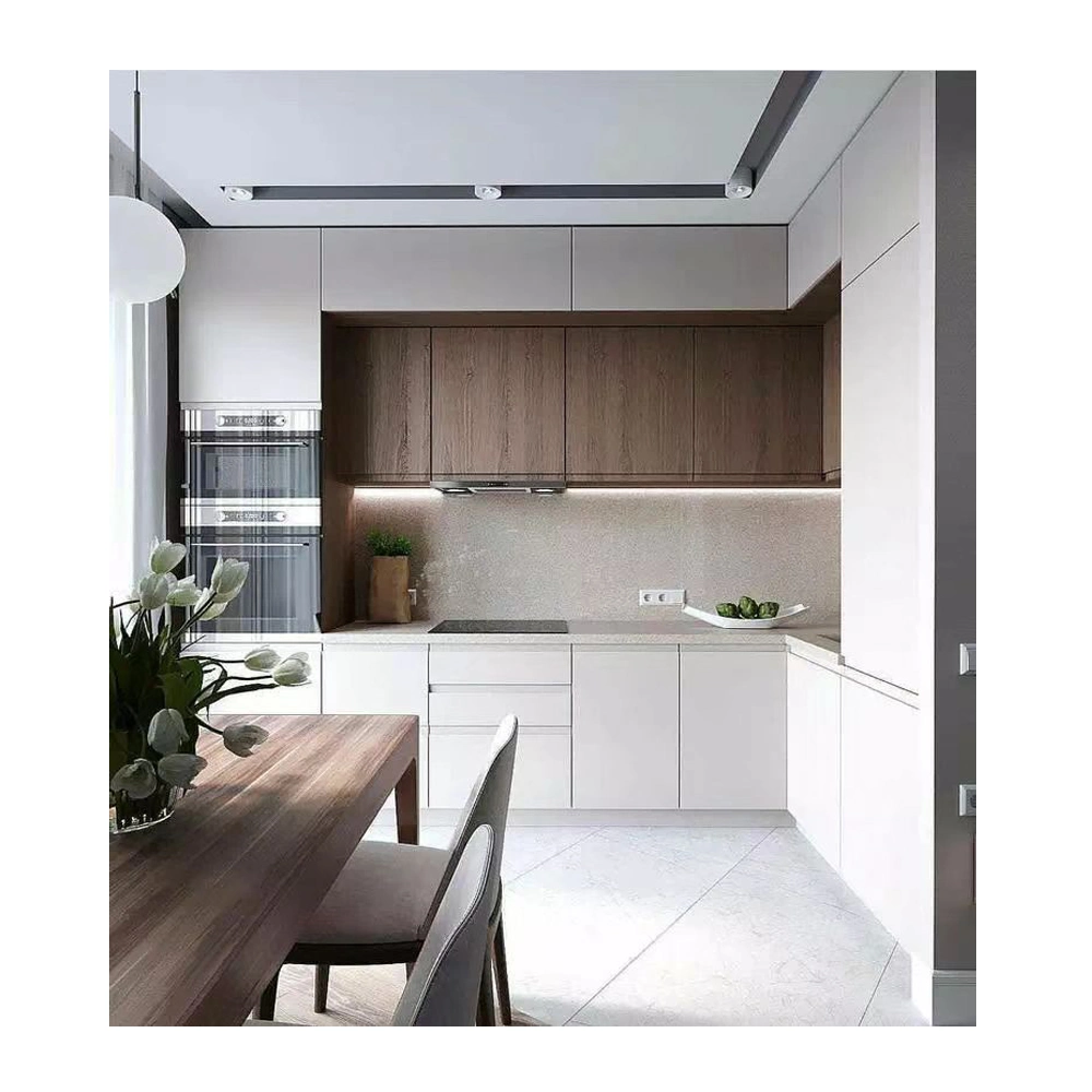 Hot Sale Kitchen Vanity Modern UV Lacquer Plywood Kitchen Cabinet Kitchen Vanity