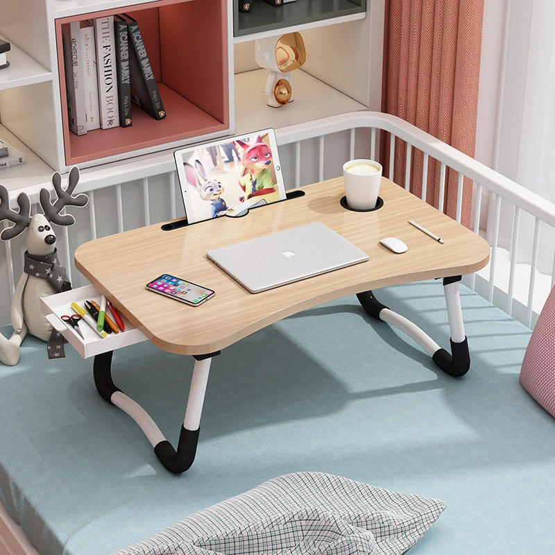 Bureau de l'ordinateur portable de bureau lit paresseux Table pliante maison simple chambre petite table