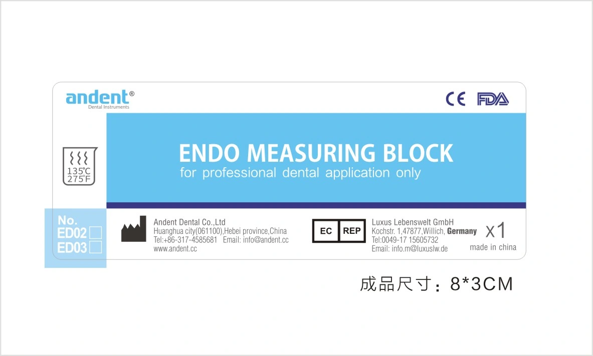 Dental Autoclavable Endo Measure Sterilize Block