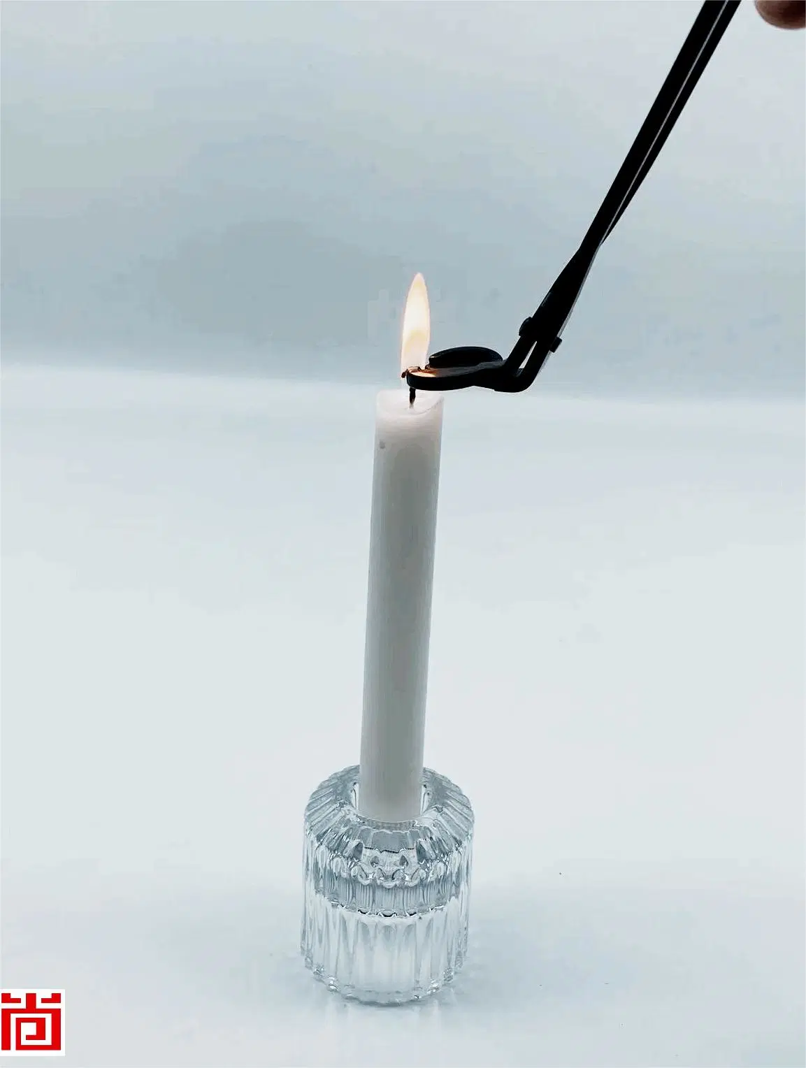 Un diseño exquisito cristal de alta calidad de uso de dos Candelita/Pilar Candleholder