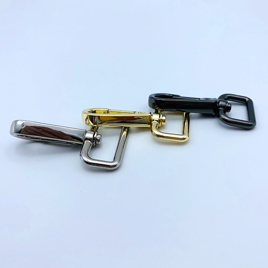 Spring Swivel Lobster Clasp Light Gold Metal Snap Hook Handbag Hardware Accessories Bag Strap Clasps Snap Buckle Swivel Hooks