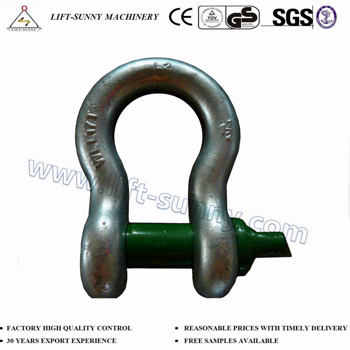 G209 Us Type D. F Forged Screw/Green Pin Anchor Shackles