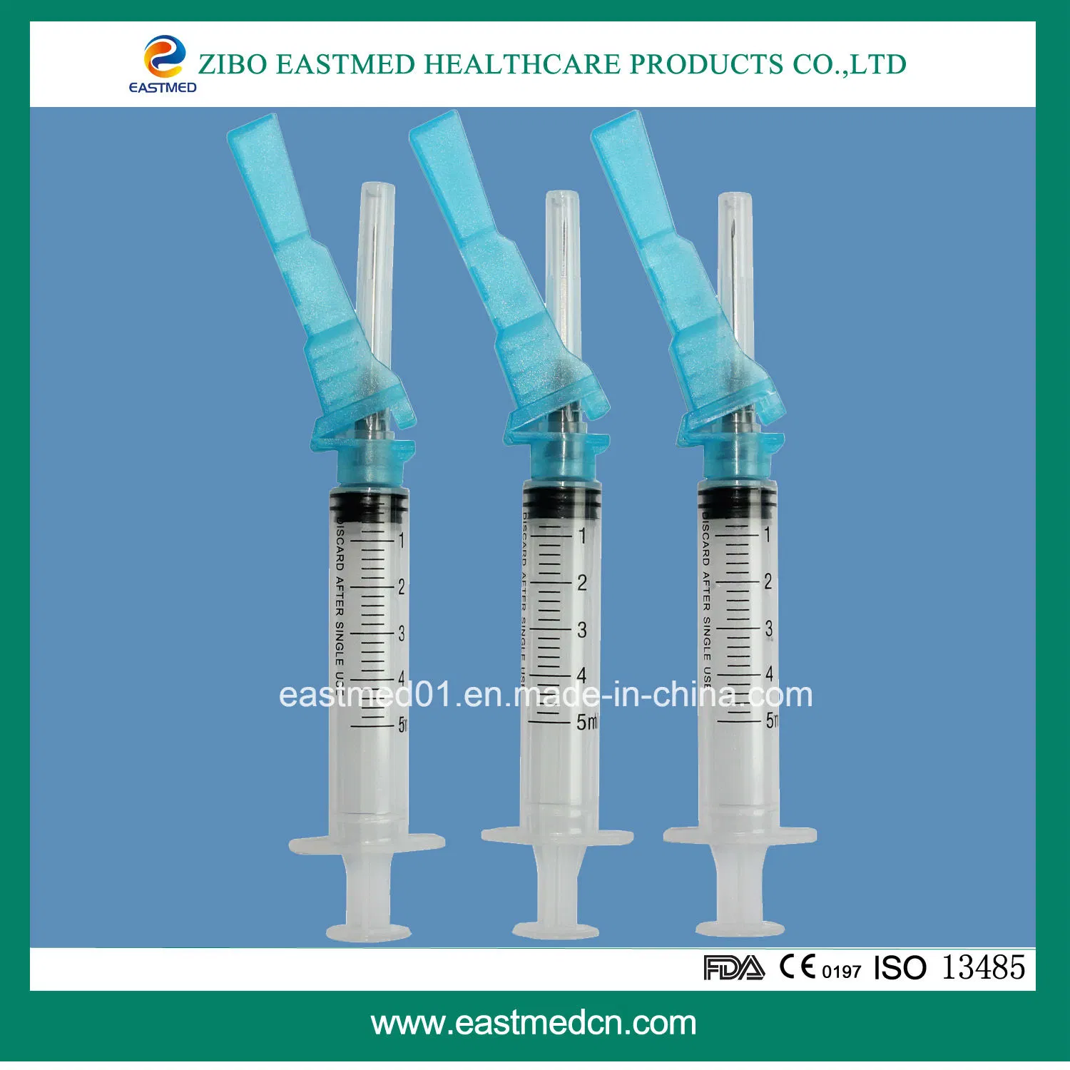 Safety Auto-Destructive Syringe with Safety Cap Ce Approved