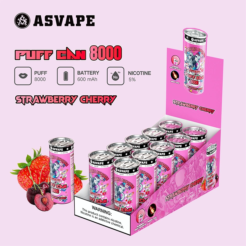 Asvape 8000 Vape Cigarro Electrónico Puff puede Steelcola inoxidable puede conformar el Kit desechables de metal