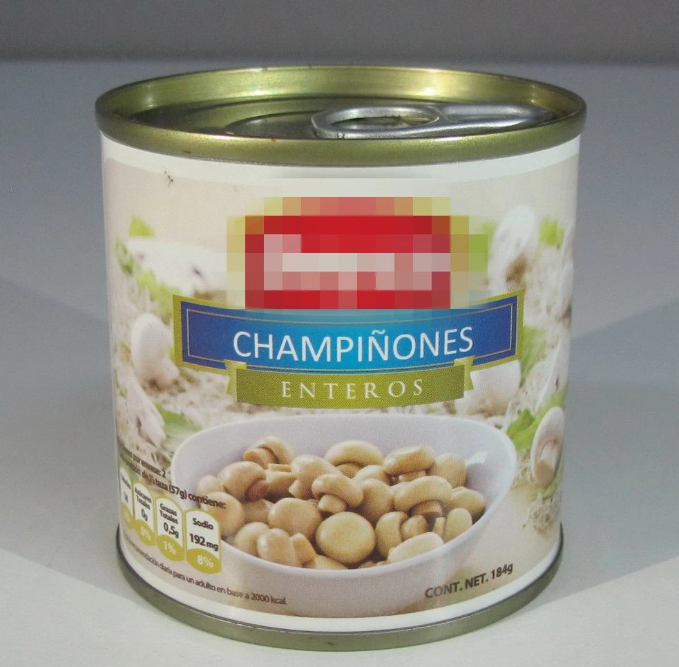 Canned Food Mushroom Whole in Private Label