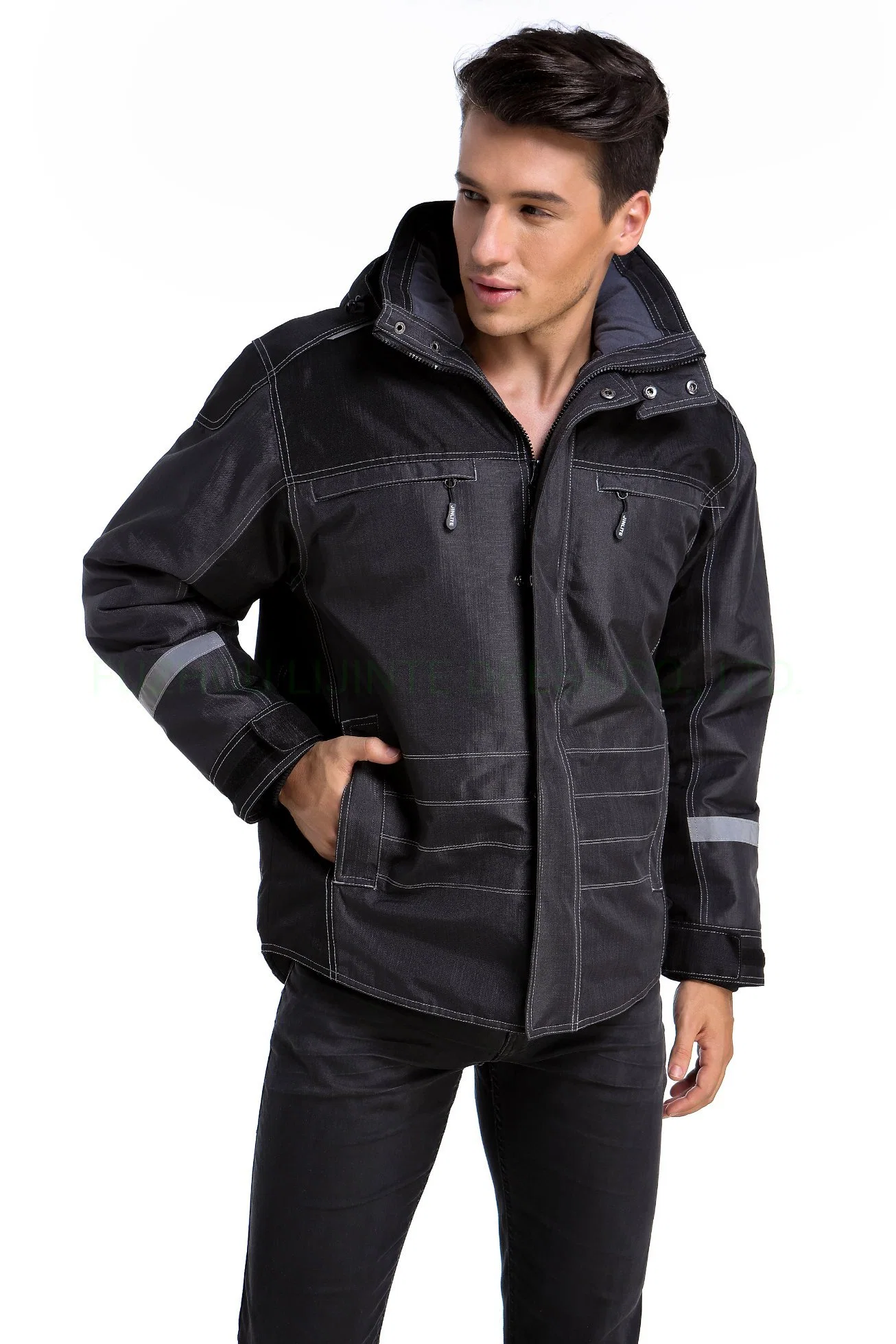 Winter Reflective Industrial Safety Jacket Workwear
