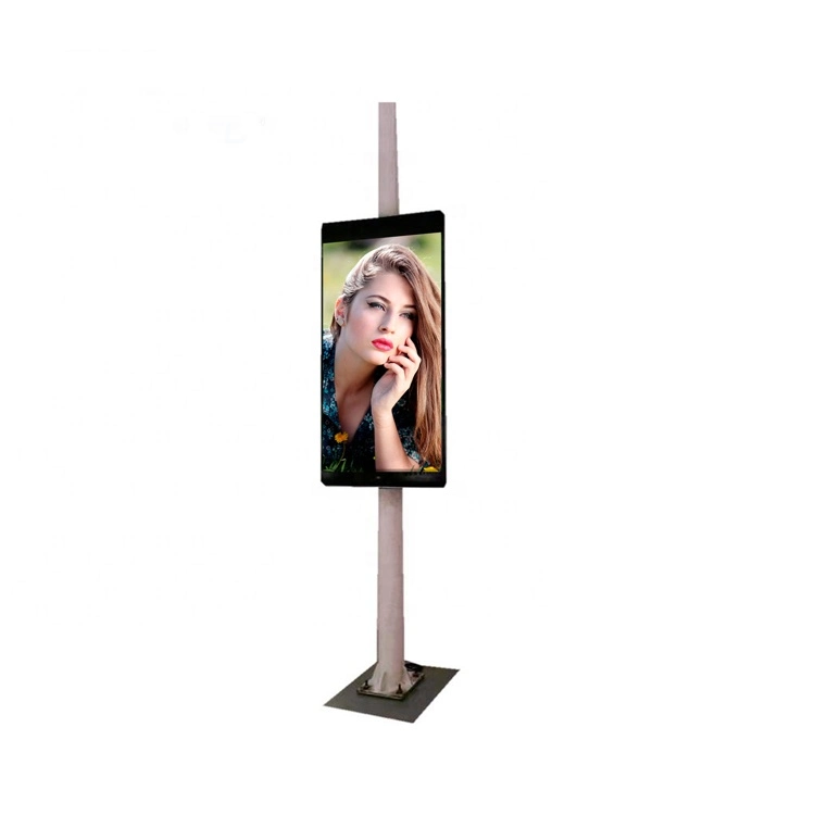 P10 Street Mounted LED Display Screen Pole Display with 4G Integrated Control