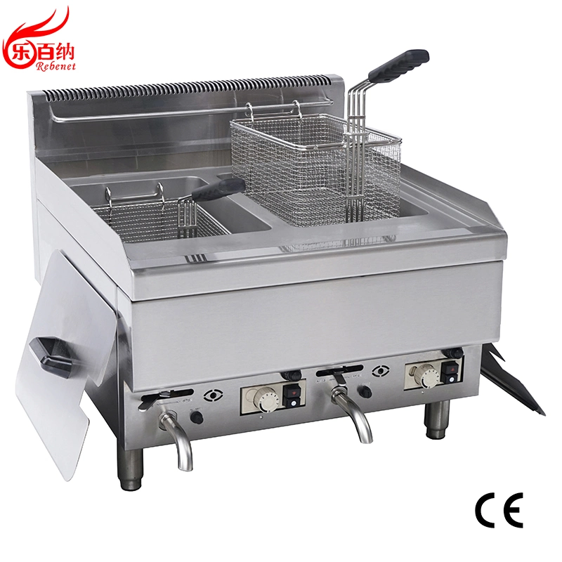 Fast Food Equipment Single Tank 8L Gas Deep Fryer with Faucet (6G-TRC-1)