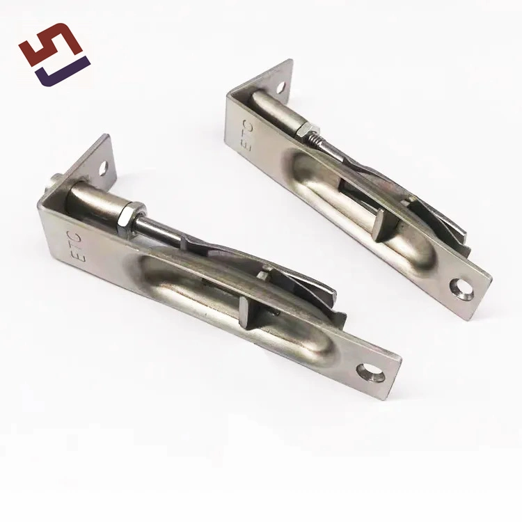 L Type Stainless Steel Safety Latch Lever Flush Sliding Door Lock Bolt Spare Parts