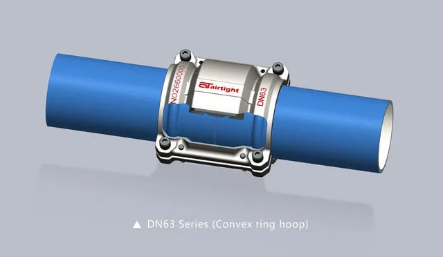 200mm Transport Inertgas Druckluft Vakuum sicher langlebig Unterscheidungskraft Aluminiumrohr Mit Kompressorlegierung