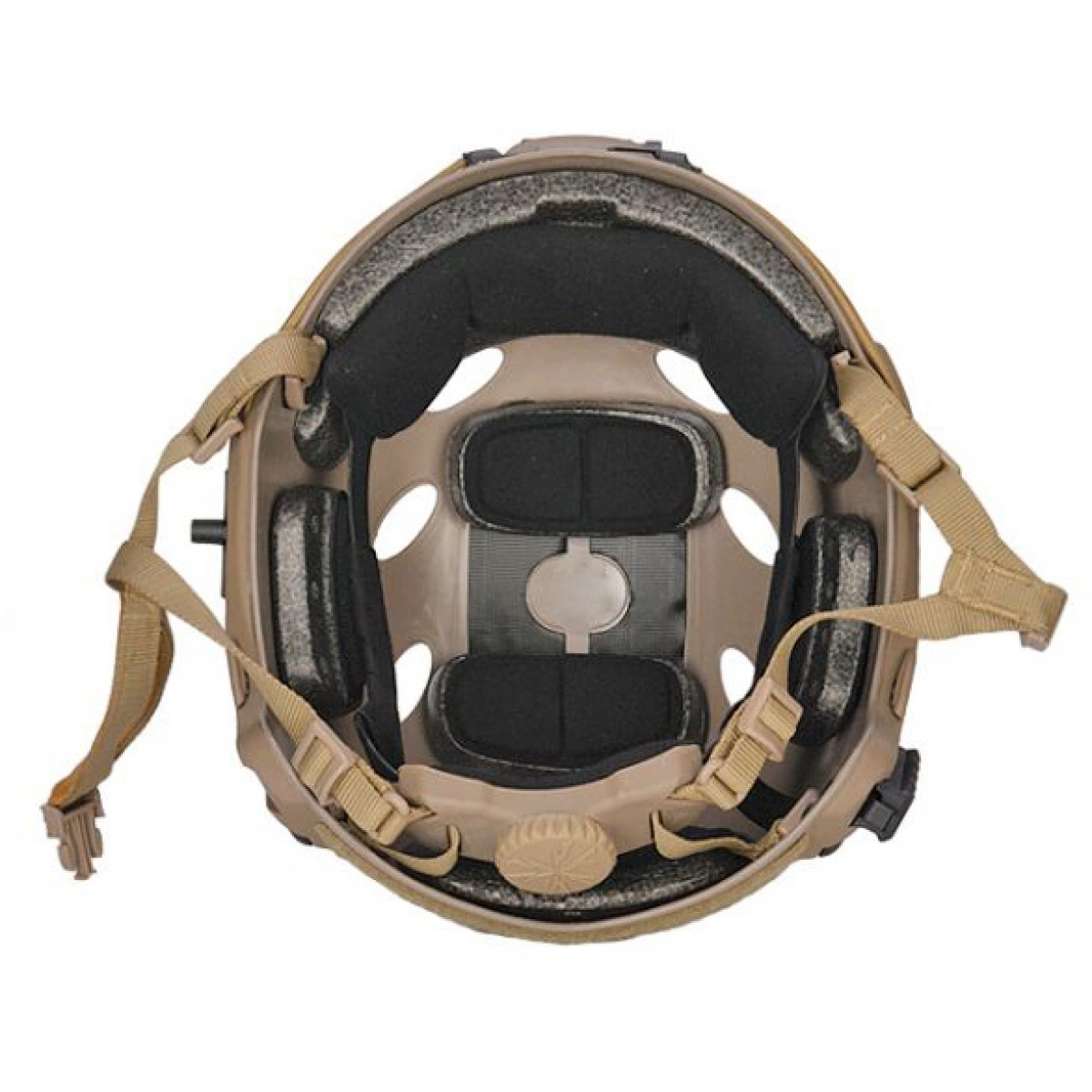 Tactical Helmet Airsoft "Pj" Type Helmet W/ Nvg Mount - Tan - L/XL