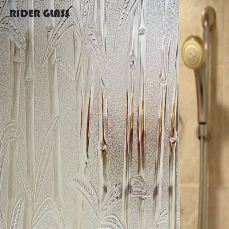 3mm 3.5mm 5mm 5.5mm Clear Shower Room Patterned Glass