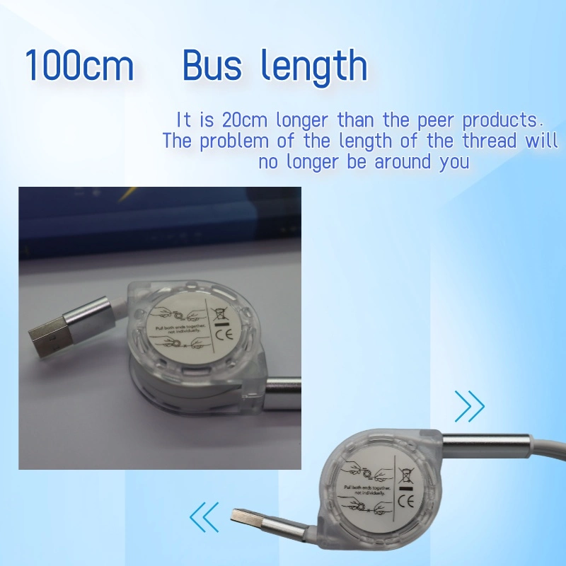 Factory Wholesale/Supplier Mobile Phone Accessories 3-in-1 Charging Cable Portable Data Cable