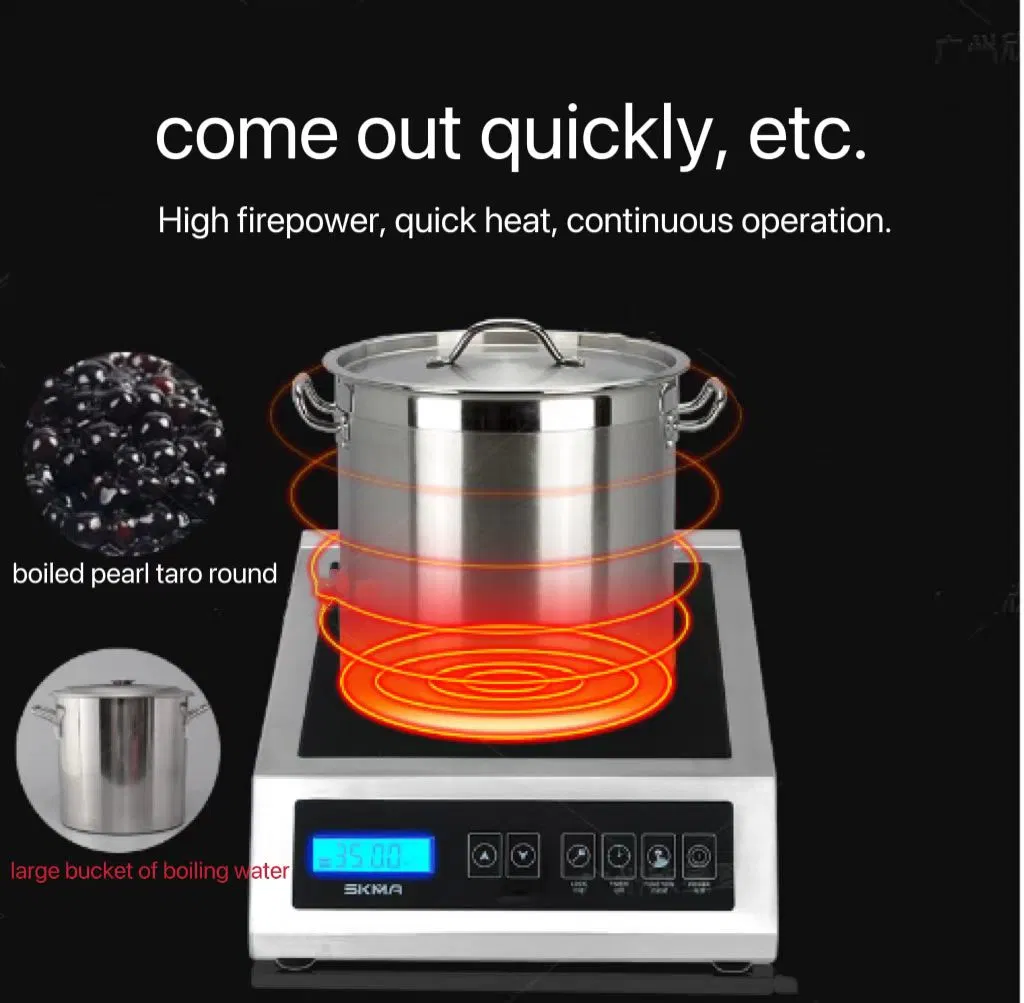 Commercial Induction Cooker 3500W Desktop Kitchen Equipment High-Power Household Stir-Fry Soup Flat Cooker Manufacturers Wholesale/Supplier