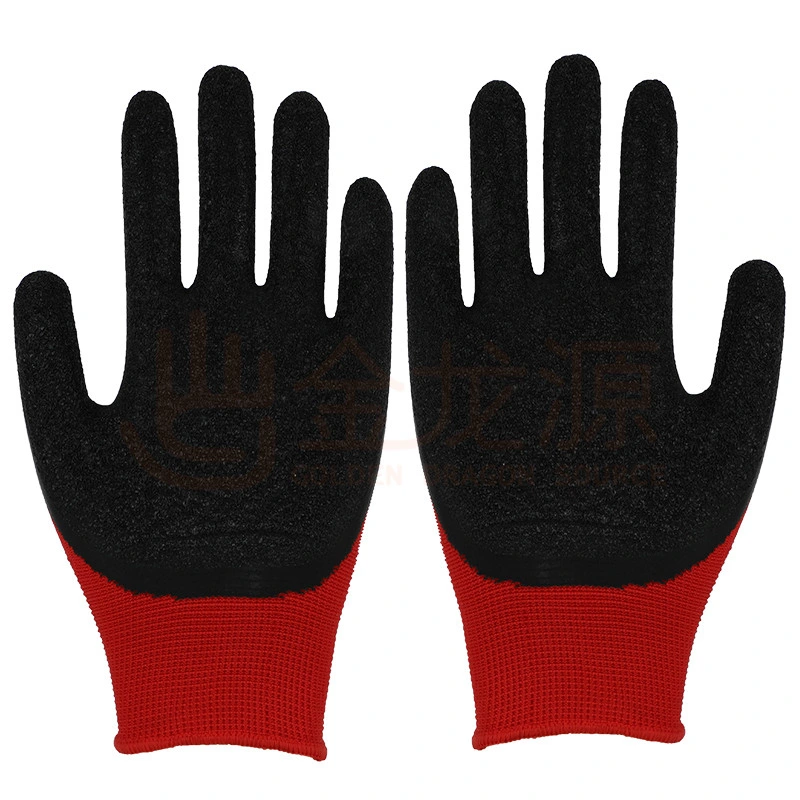 Objetivo general de la mano los guantes de trabajo de los hombres de Invierno de látex de nylon recubierto de guantes de trabajo de seguridad de protección guantes de trabajo para la construcción