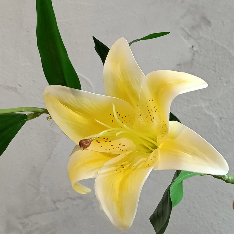 Realistic Bouquet Lily Artificial Flower for Wedding Home Decoration