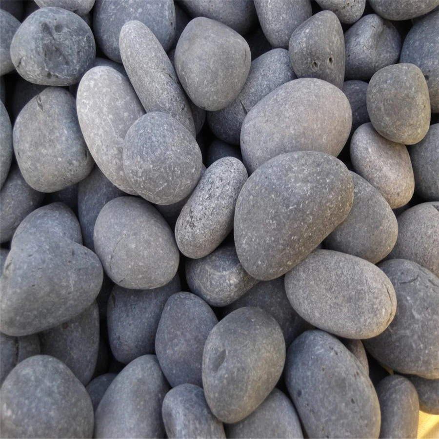 China Mexican Beach Pebbles Unpolished Black Beach Pebbles