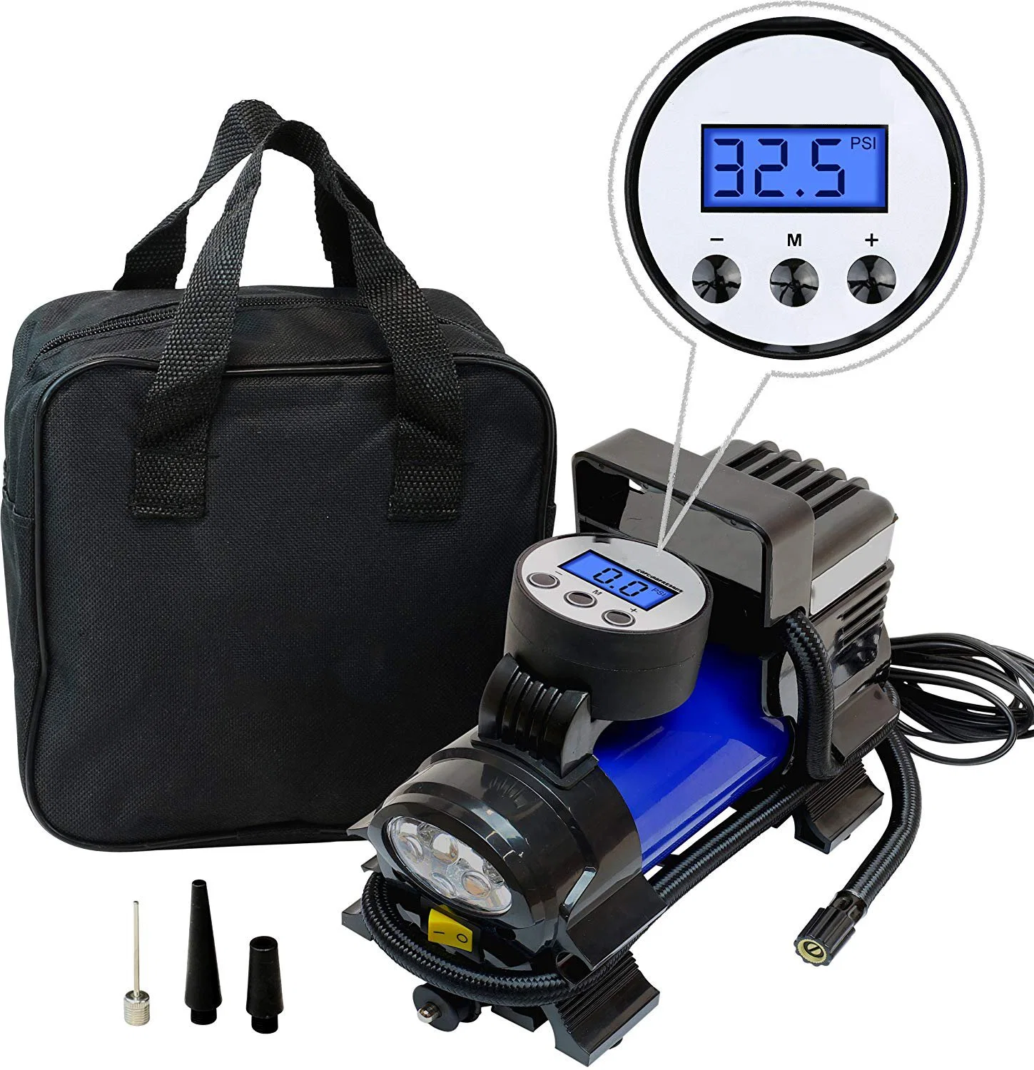 DC 12V 150psi 200W Tyre Inflator Car Air Compressor