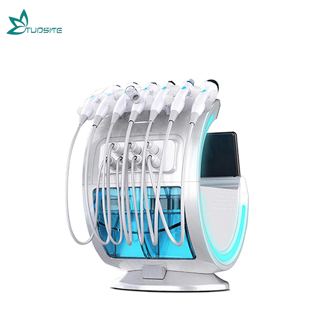 2022 Multifunctional 7 in 1 New Magic Mirror Monitoring Aqua Facial Smart Ice Blue Skin Management System