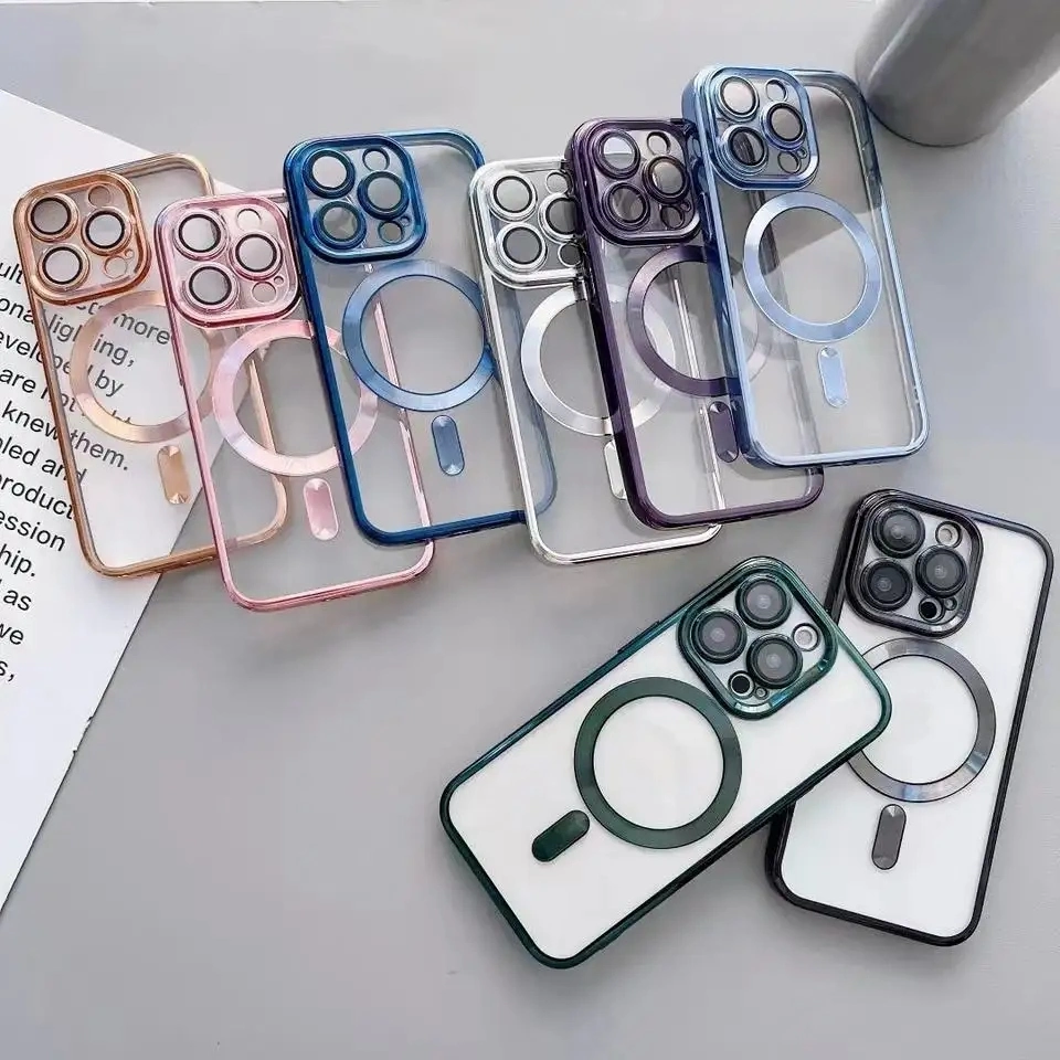 Colorful Magnetic Phone Cases Cover for iPhone 12, 13, 14 15 PRO Max Plus