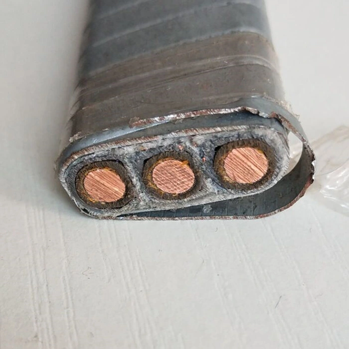 1,8/3kV 4 AWG PVC-Tauchölpumpe, mit Stahlarmierungskabel Esp-Hersteller