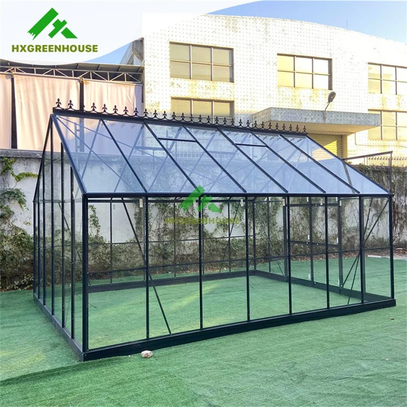 Shade Cloth Metal Greenhouse Base Modular Prefab Glass House Poly Green House