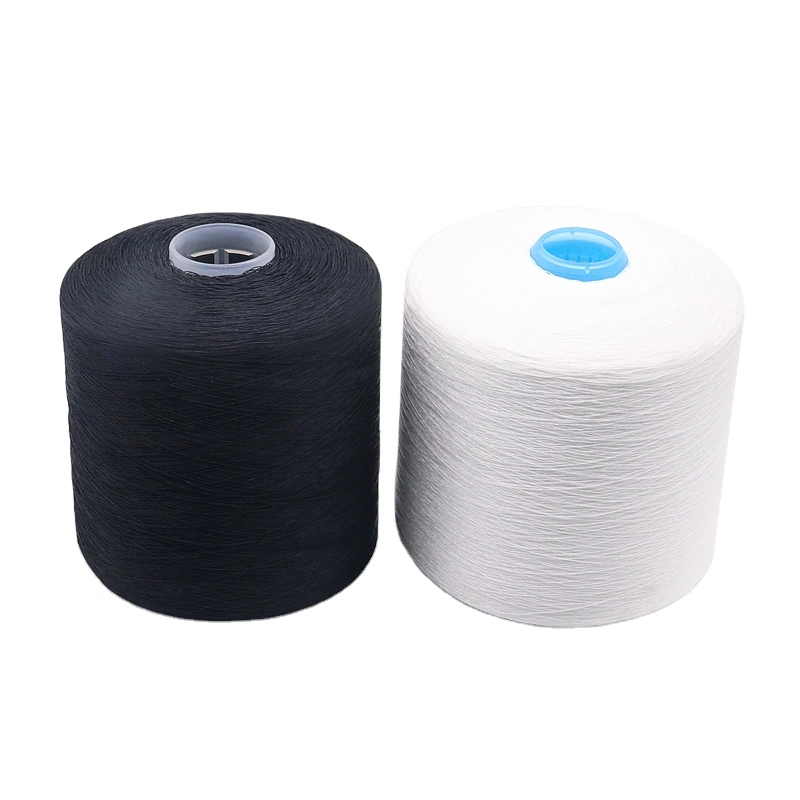 China Textile Manufacturer Wholesale Raw White Spun Polyester Yarn 42s/2 Tfo Sewing Thread