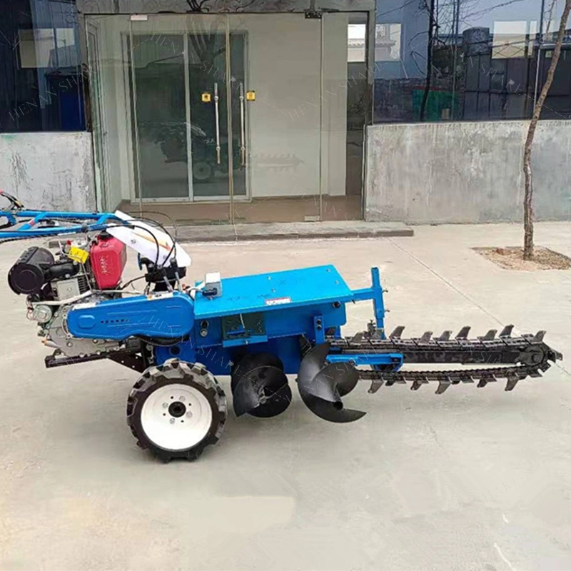 Construction Trench Cable Excavator Digging Small Trenching Machine