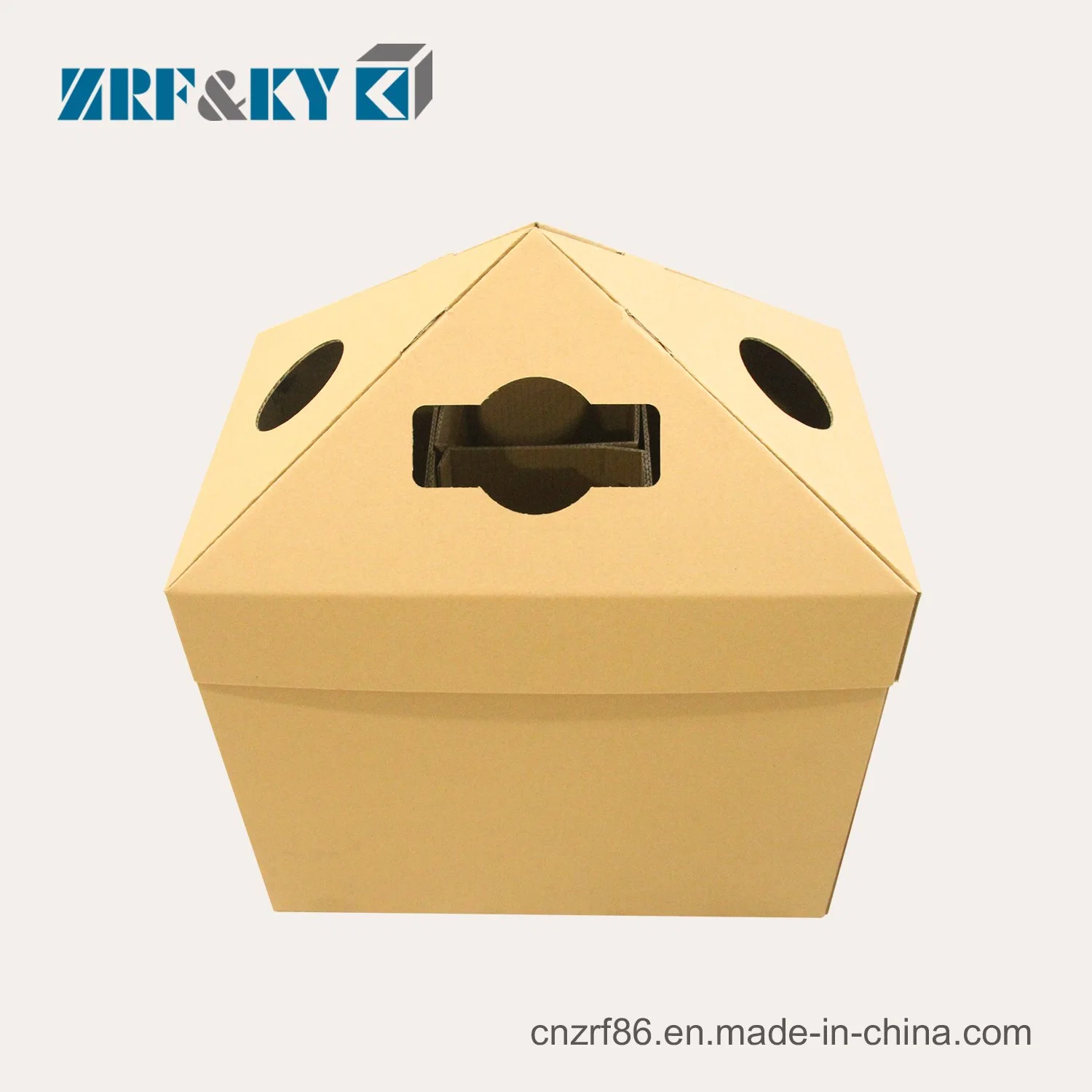 Custom Recyclable Disposable White/Brown/Black Corrugated/Cardboard/Art Paper Trash Containers Cans/Garbage Bin