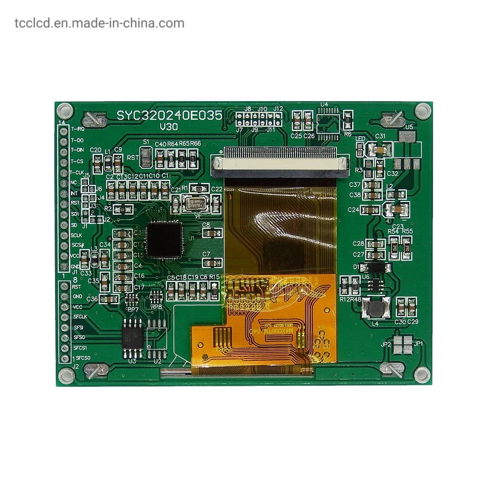 3,5 Zoll 320X240 Tc76680 Controller SPI Interface TFT Farb-LCD Optionaler Touchscreen Anzeigen