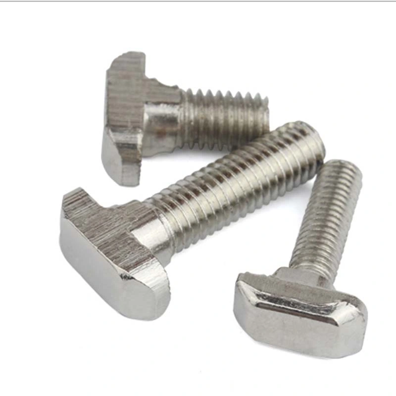 Customized Fastener Stainless Steel Aluminum CNC Machine Turning Hex Bolt T Bolt