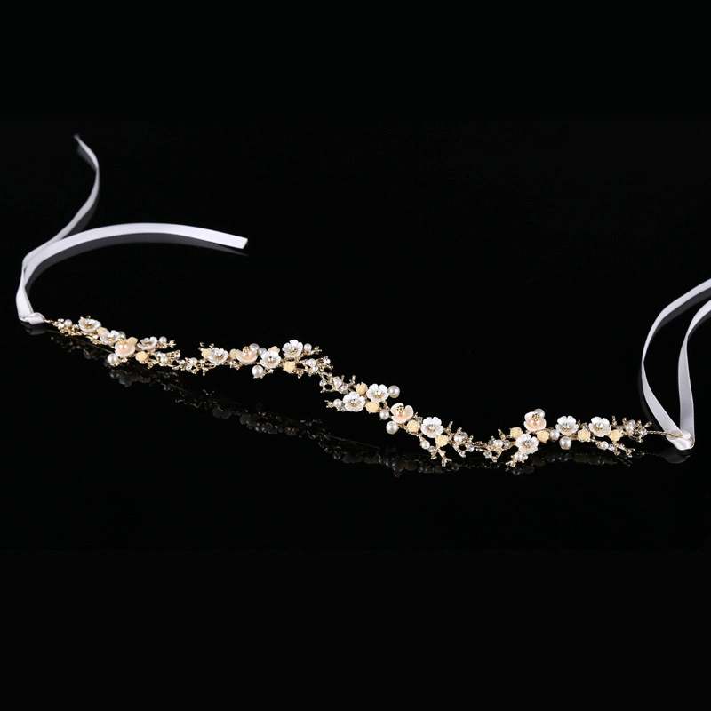 Luxueux strass Diamonds Pearls Branch Tiara Crown Wedding Party Bijoux de cheveux de mariée d'accessoires de cheveux