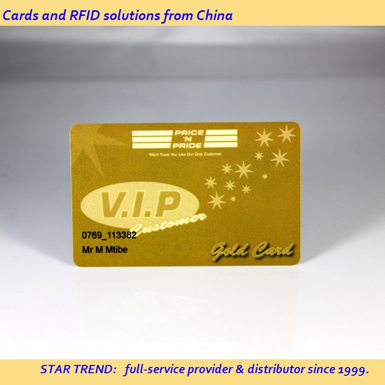PVC Membership Card with Multi-Processes for Gift, VIP, Loyalty Card