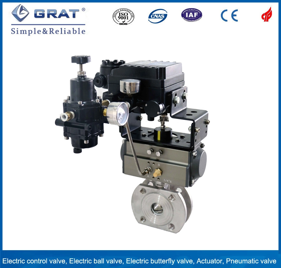 Pneumatic Control Metal-Seal Half Bore Wafer Ball Valve Bn2302 with Ce