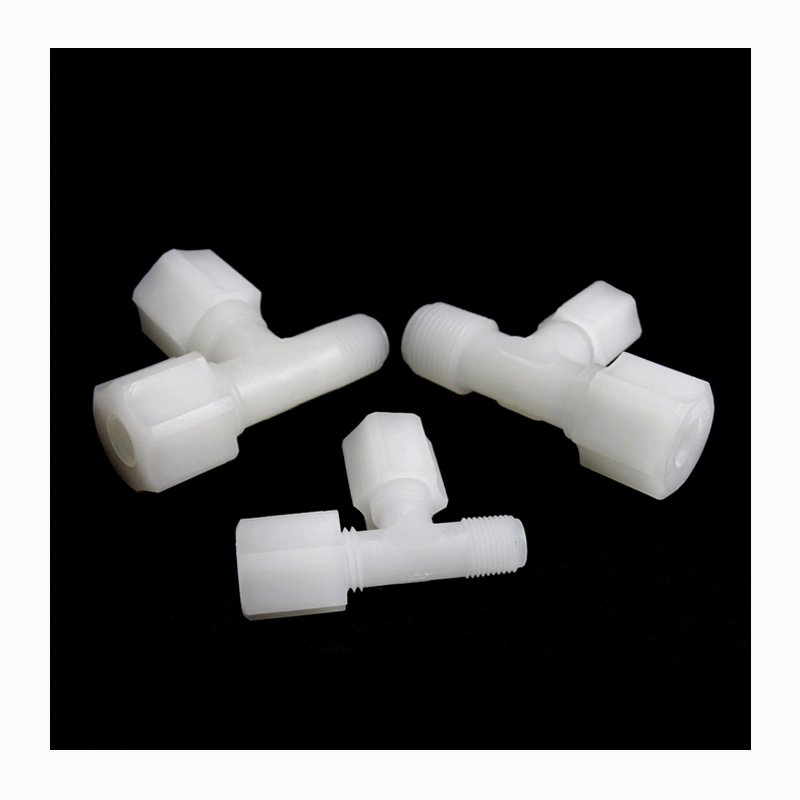 PVDF Male Run China Tees Plastic Join PVDF Female Connectors Union with SGS