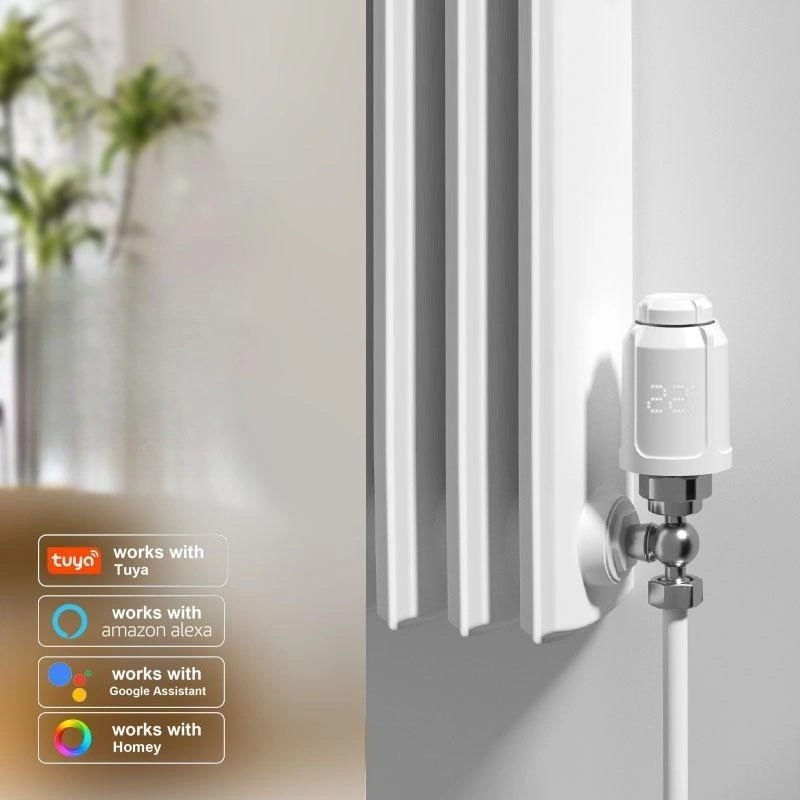 Tuya Smart WiFi/Zigbee Calefacción Mini radiador válvulas termostáticas Trv termostato inteligente de la válvula del radiador