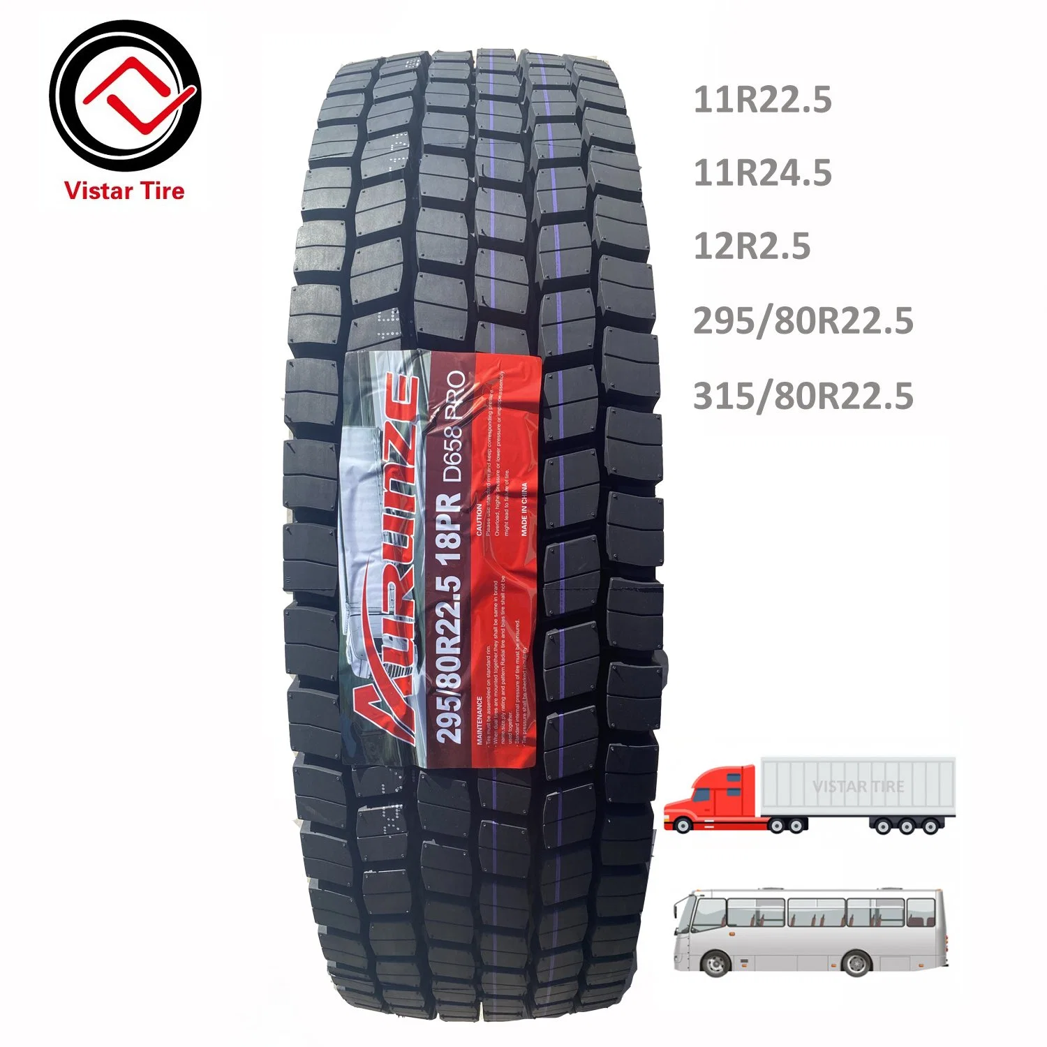 Advance/Doublestar/Double Coin/Kunlun/Roadone/Westlake/Chaoyang TBR Truck Tire 215/75r17.5 235/75r17.5 11r22.5 265/70r19.5 315/80r22.5 13r22.5 385/65r22.5 Pneus