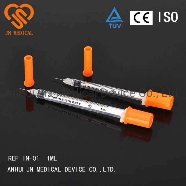 CE/ISO13485 Jn Blister Packing, 100PCS Inner Box, Export Carton Syringes 1ml Disposable Syringe for Adult Cheap Price