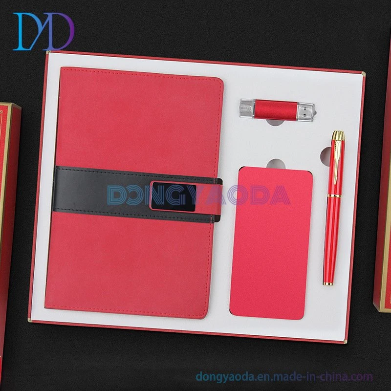 Notebook, U-Disk, Powerbank, Signature Pen/Gift Set Kombination Custom Logo