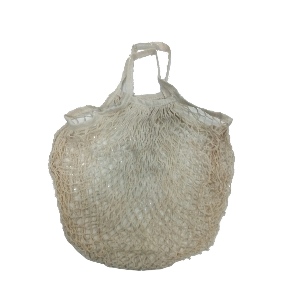 Gots Wiederverwendbare Bio-Baumwoll-String Einkaufstaschen Öko-Gemüse Produzieren Net Shopping Bag Veggie Bag Mesh Bag