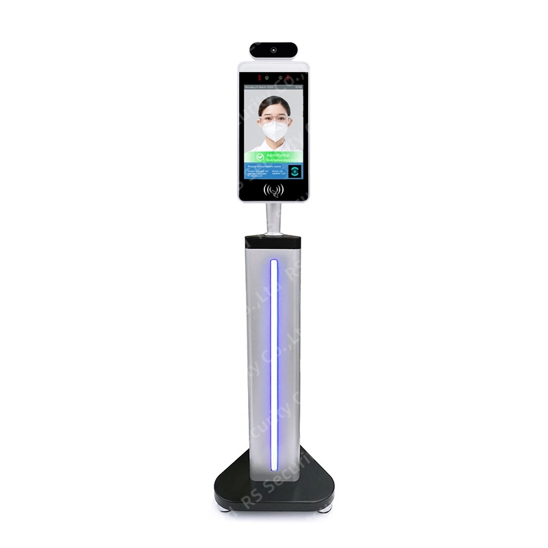 Non Contact Android Low Cost Facial Recognition Terminal with Temperature Face Recognition Access Control Cloud, Memory Card 4m