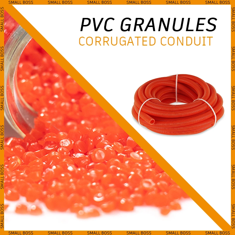 Soft PVC Granules Compound Anti-UV Plastic Pellets Cable Protection Duct