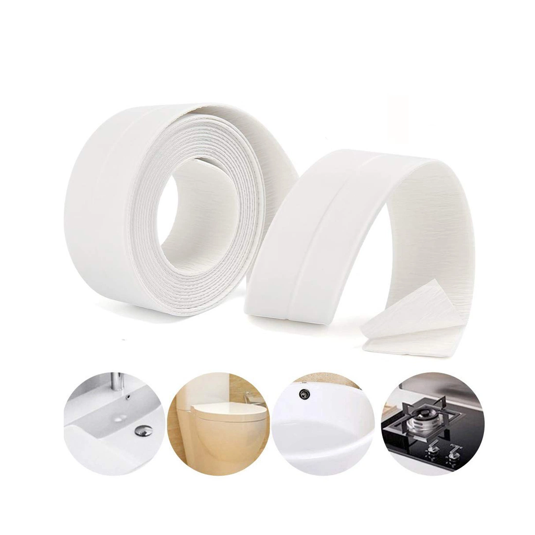 Home PVC Material Sink Crack Strip Kitchen Bathroom Bathtub Corner Sealing Tape Waterproof Mold Seal Strip Tap