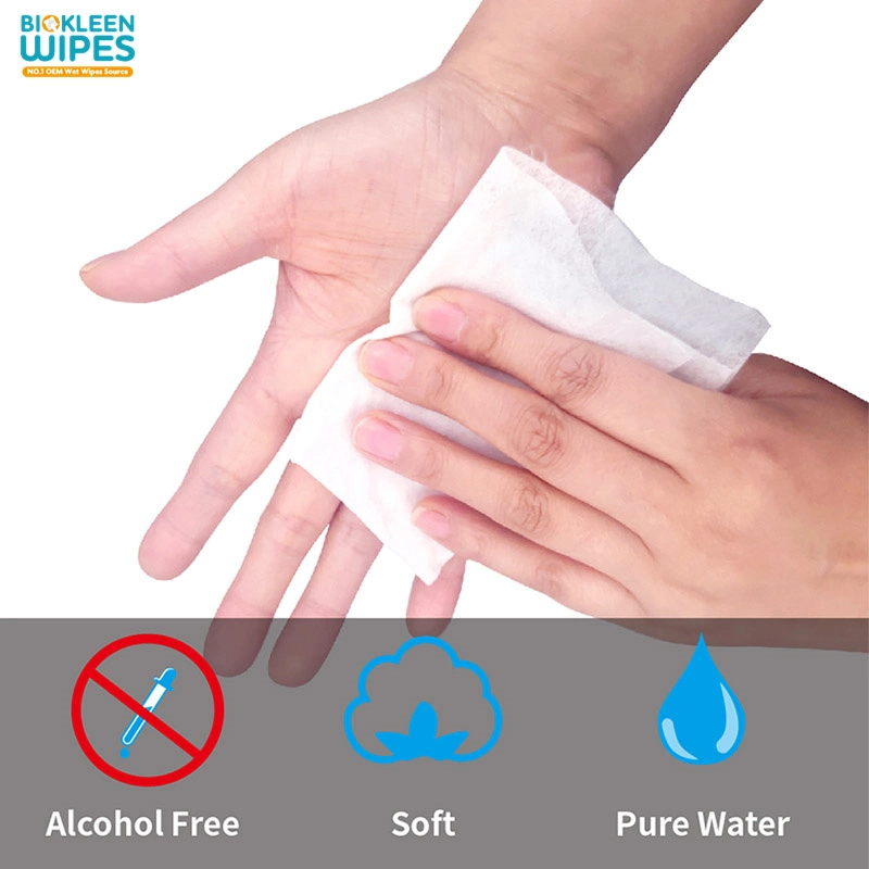 Biokleen Portable Disposable Mini Size Soap-Free Face & Hand Wipes Canister