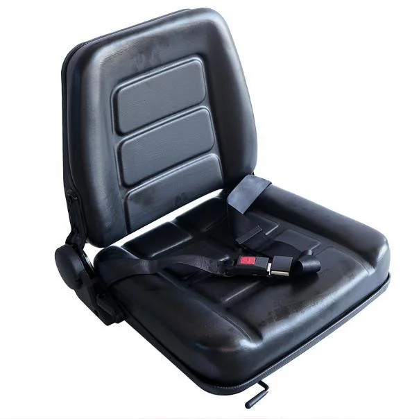 Highly Quality PVC Faux Leather Auto Car Seat with Seat Belt for Crane, Loader