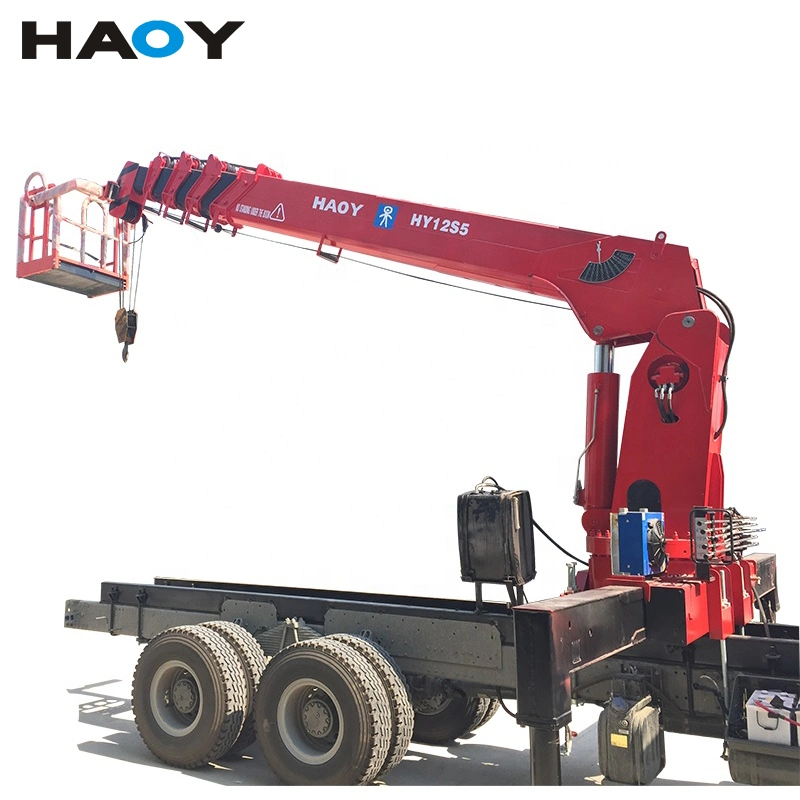 China Made 12 Ton Hydraulic Truck Crane Mounted Lifting