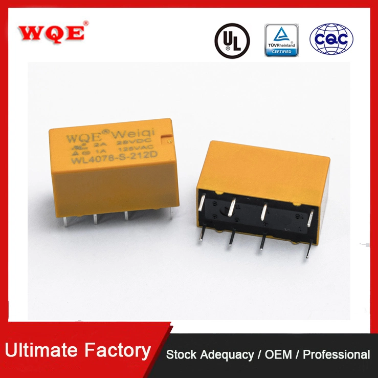 Subminiature Wqe Communication Relay Wl4078-S-209d 1A/3A Suit for Household Appliance/Automotive System/Remote Control