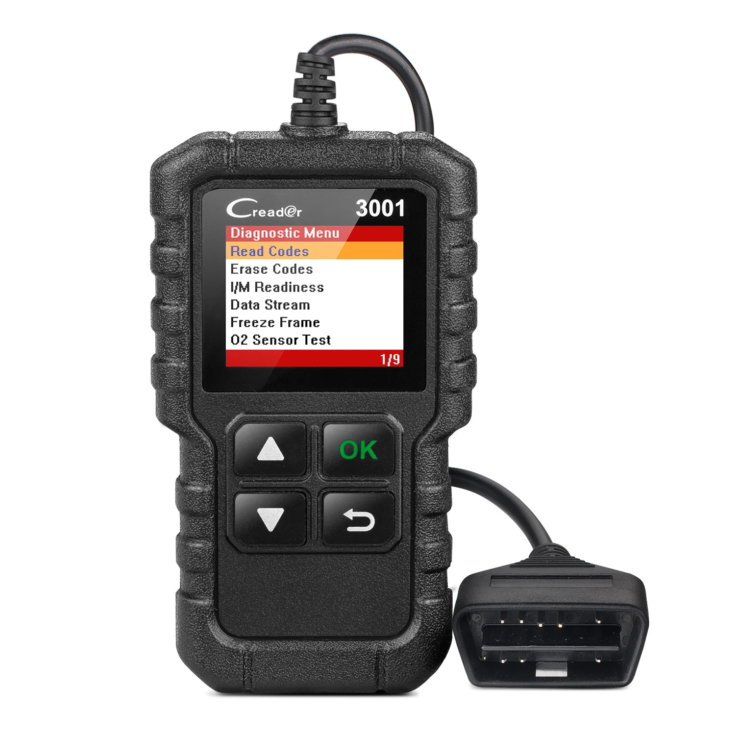 تشغيل قارئ الرمز أدوات مسح السيارة Cr3001 رمز OBD2 Eobd أداة تشخيص أعطال محرك السيارة في الماسح الضوئي للقارئ