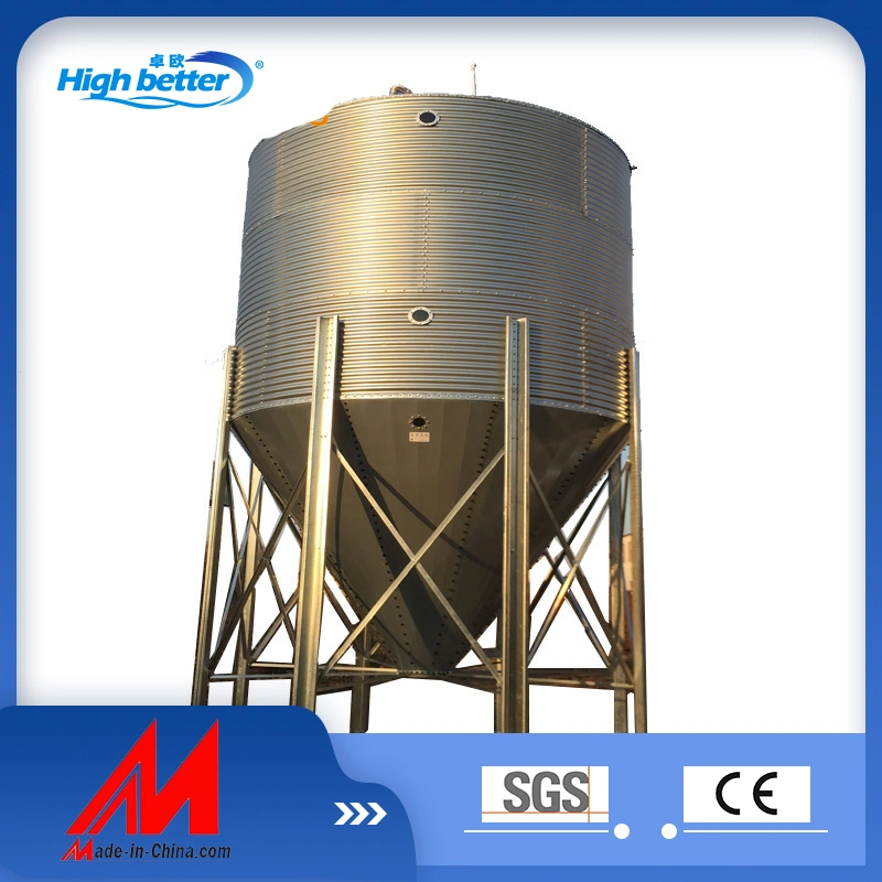 Poultry Farm Equipment Hot Galvanized Poultry Feed Silo Automatic Feeding System